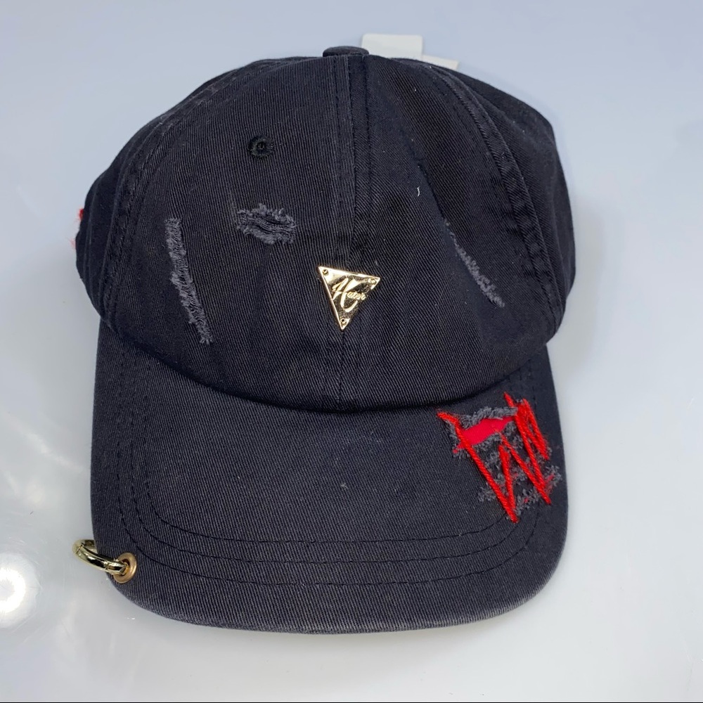 Hater Strapback Hat Earing on The Visor